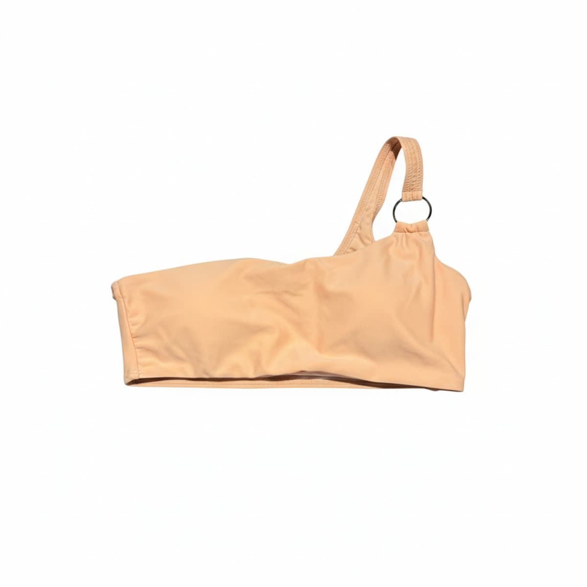 Peach One-Shoulder Bikini Top