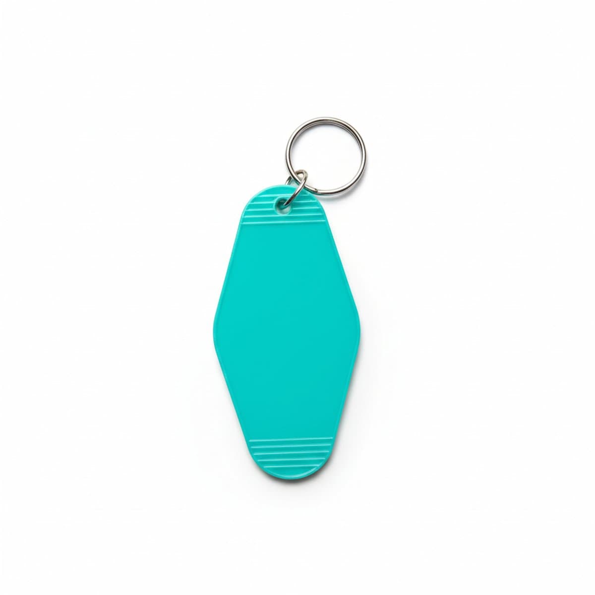Teal Motel Keychain