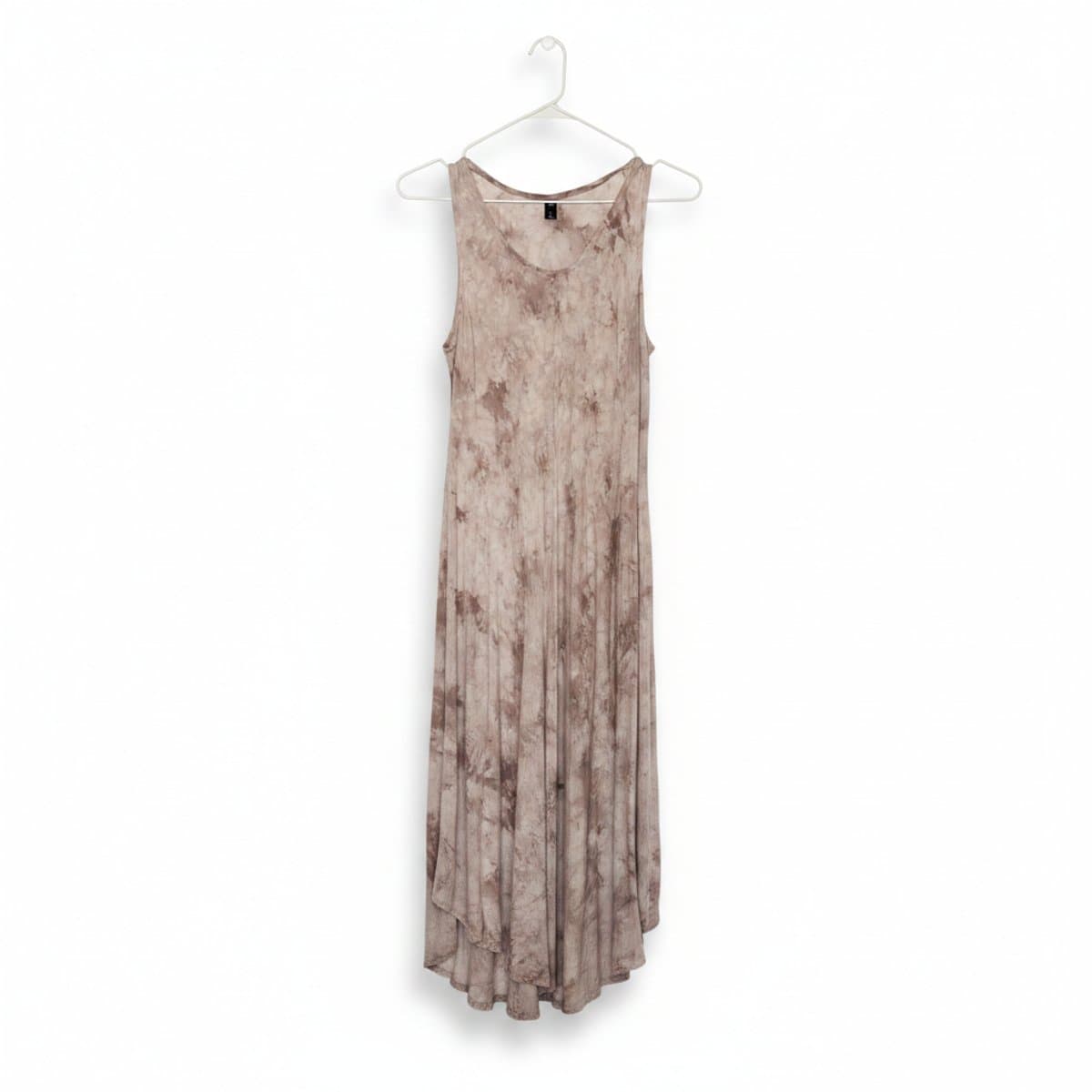 Earthy Tie-Dye Tank Midi Dress