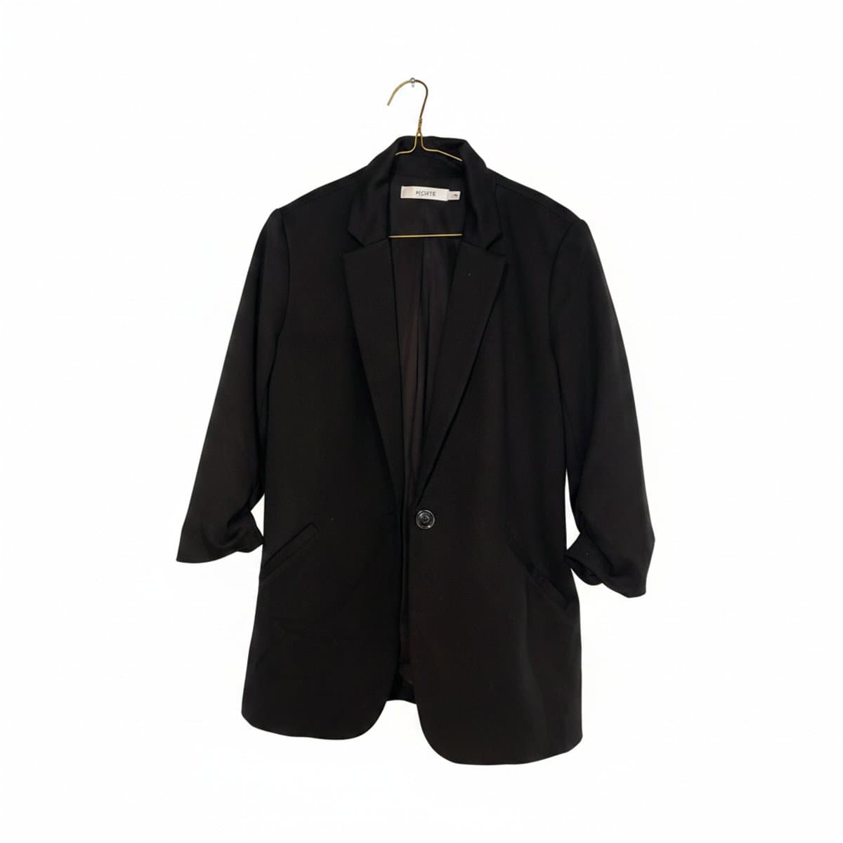 Ricki's Classic Black Boyfriend Blazer – Minimalist Chic Essential