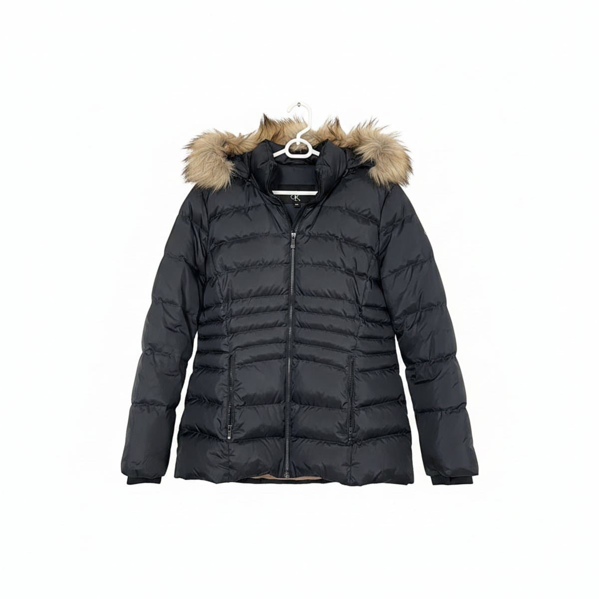 Calvin Klein Quilted Faux Fur Hooded Puffer Jacket
