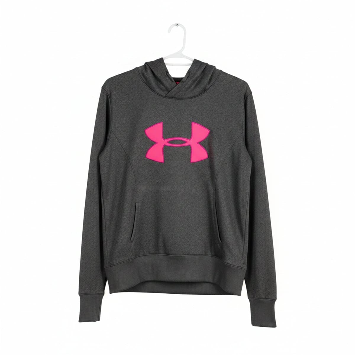 Under Armour Charcoal & Neon Pink Performance Hoodie