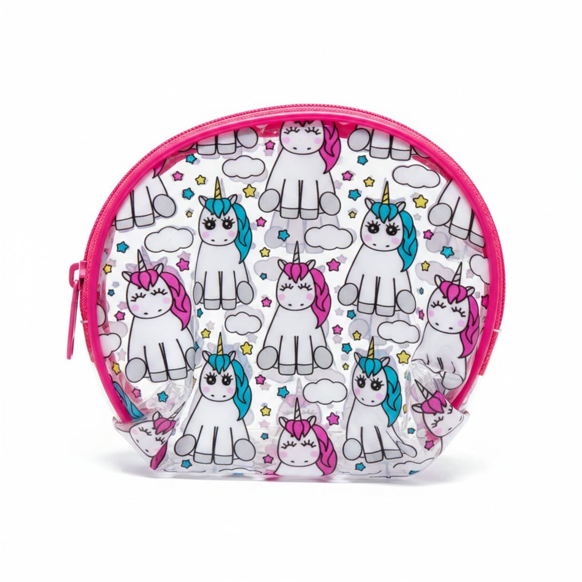 Unicorn Print Clear Coin Pouch