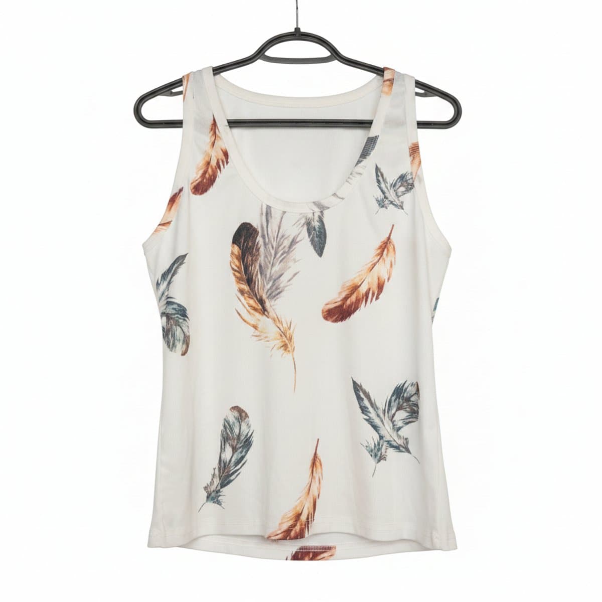 Boho Feather Print Tank Top