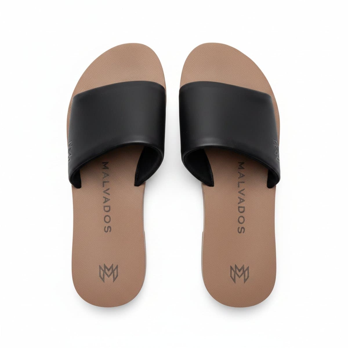 Malvados Black Slide Sandals