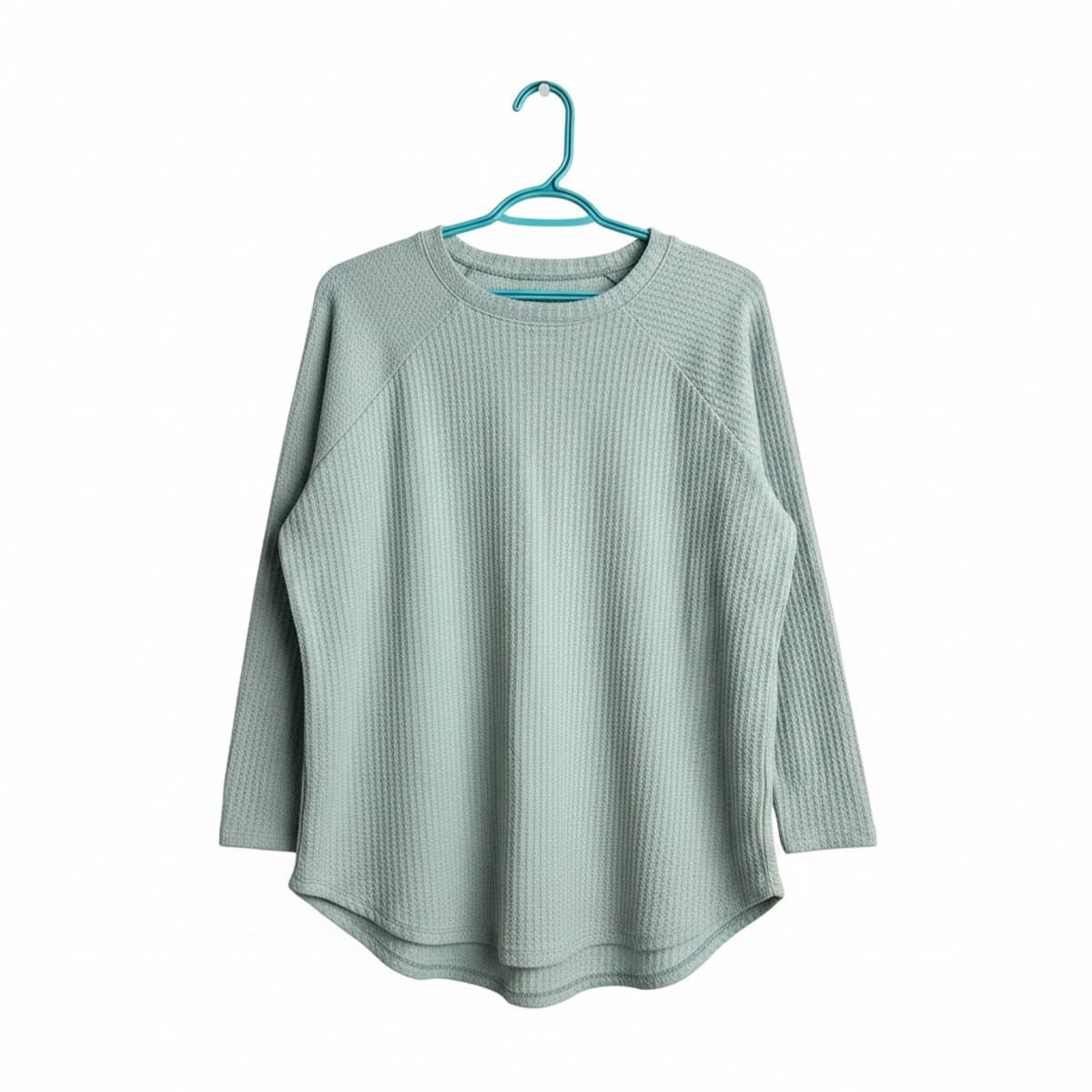 Unbranded Sage Green Waffle Knit Long Sleeve
