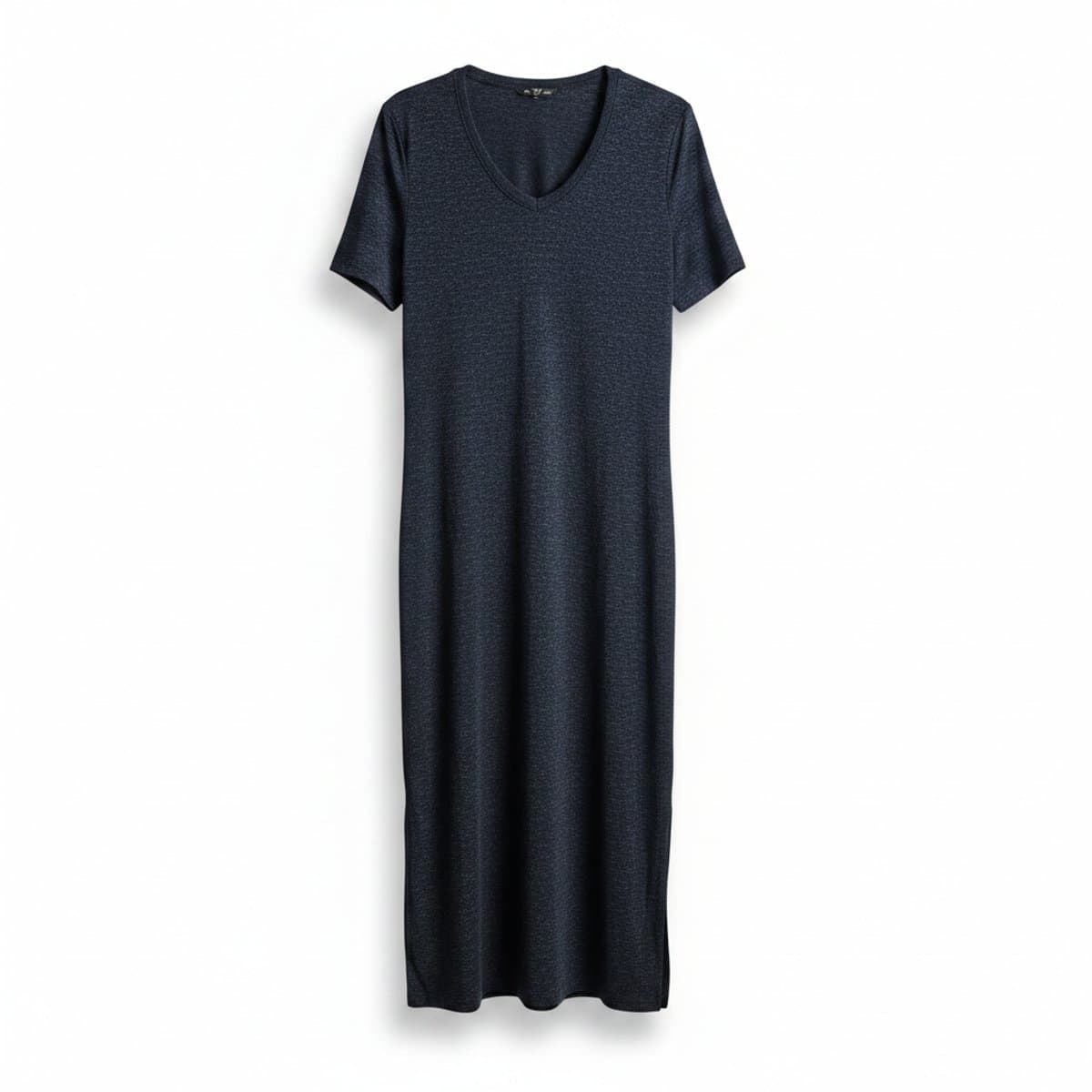 H&M Navy Heathered Midi Dress