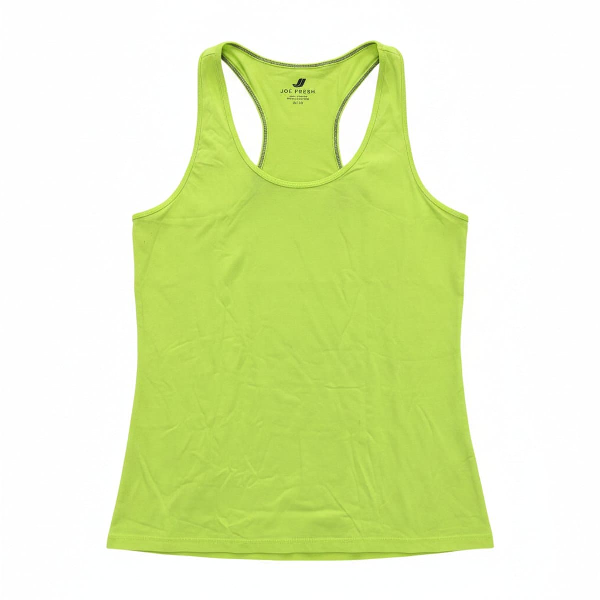 Joe Fresh Neon Green Racerback Tank Top