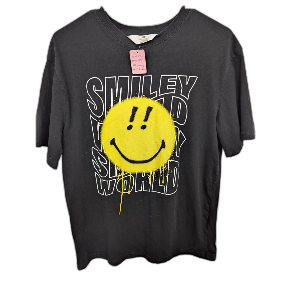 Smiley World Graphic Tee and Short Set