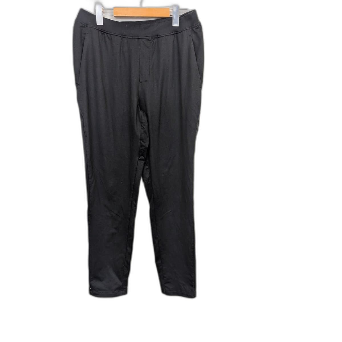 Black Tapered Leg Pants