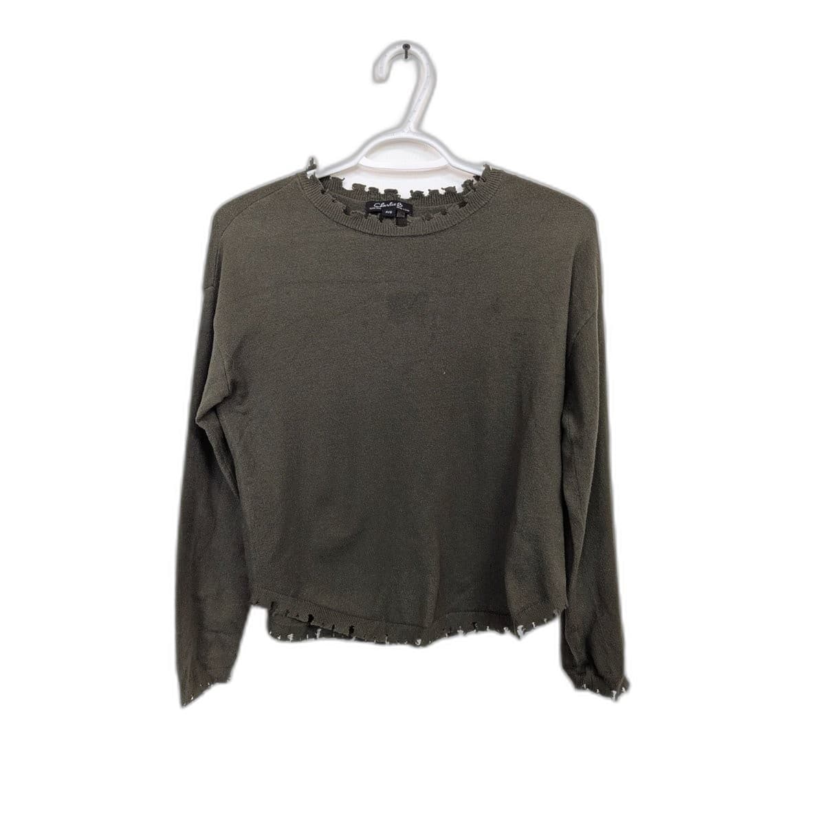 Elegant Olive Green Sweater
