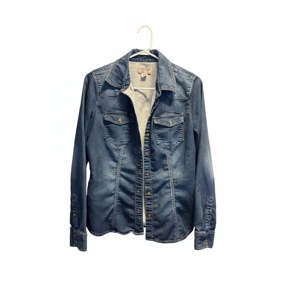 Vintage GUESS Jeans Lined Indigo Denim Shacket