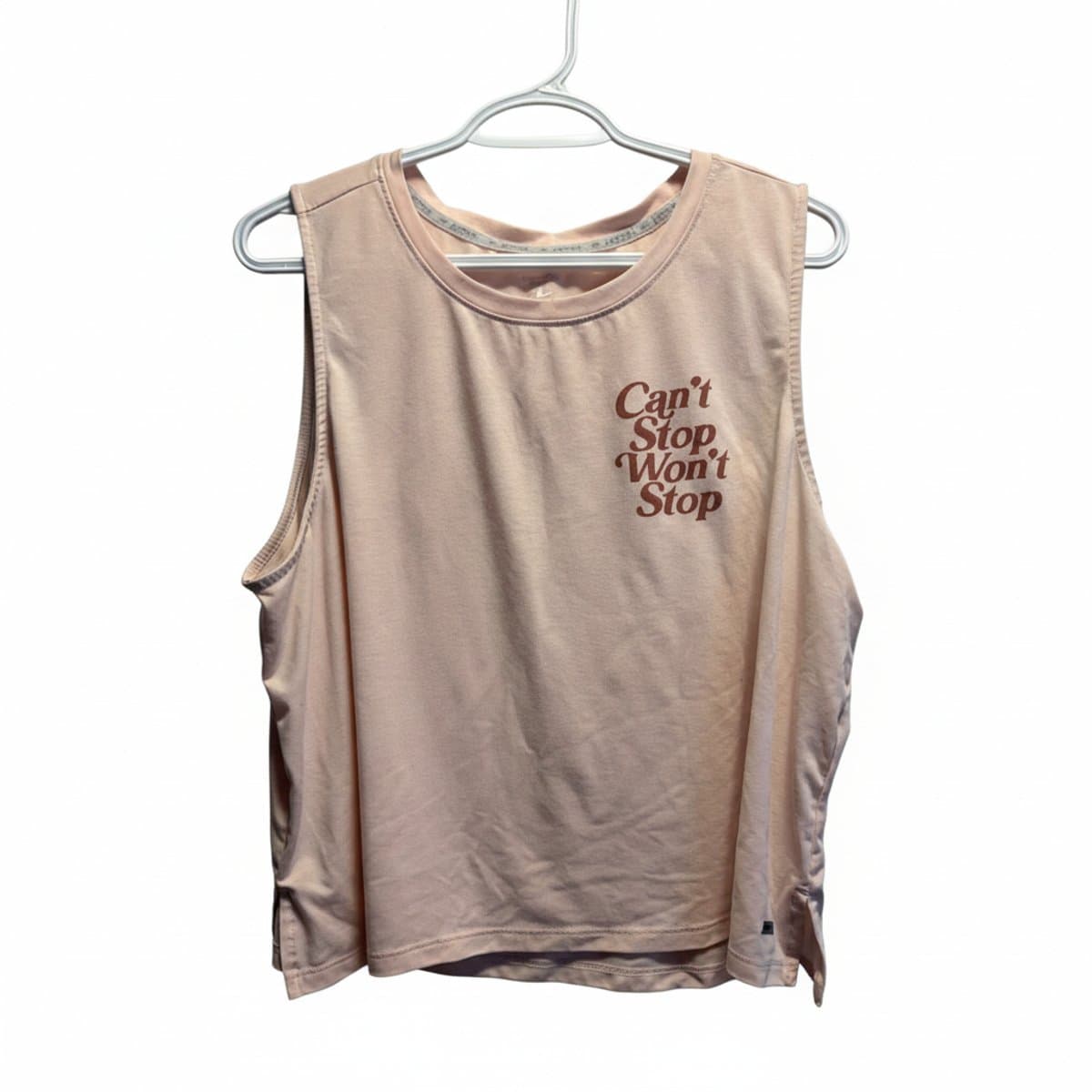 Athletic Works Graphic Muscle Tank in Dusty Rose