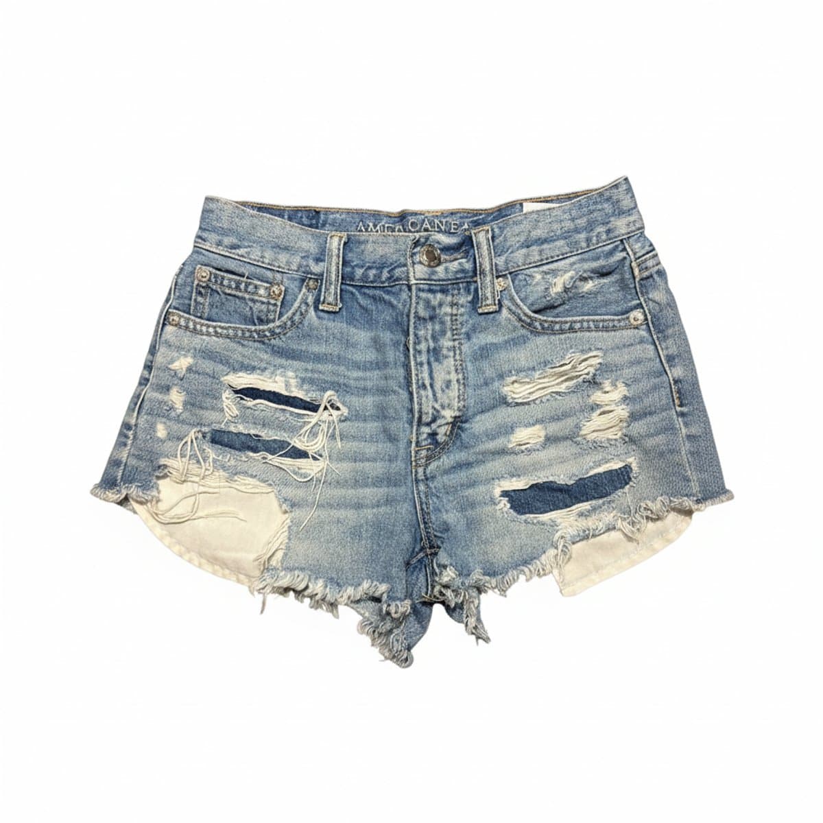 American Eagle Distressed High-Rise Festival Cutoffs