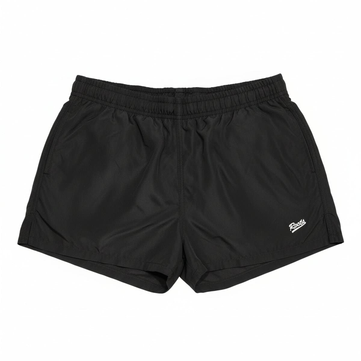 Roots Classic Black Lightweight Athletic Lounge Shorts