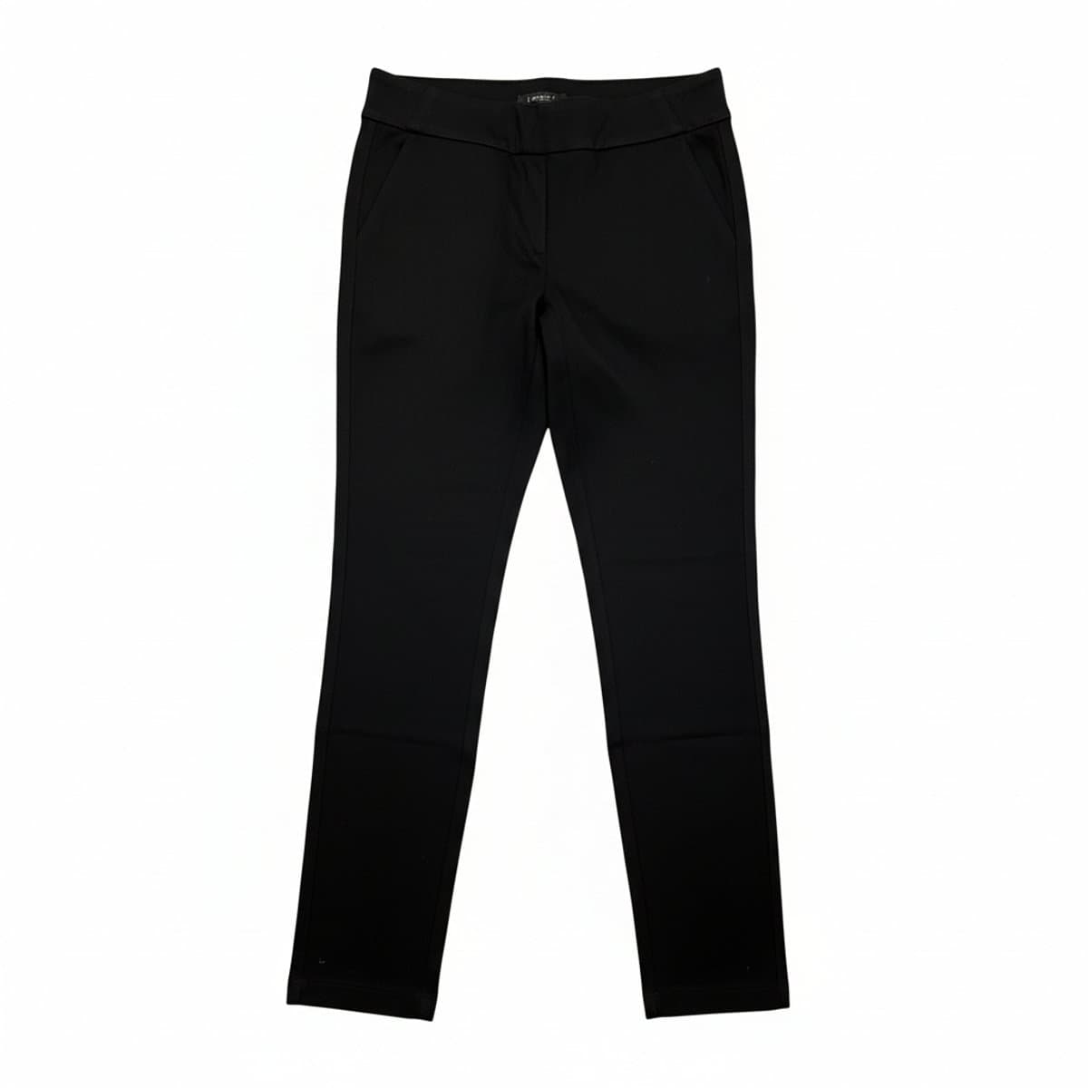 Nic+Zoe Black Essential Ponte Knit Slim Trousers