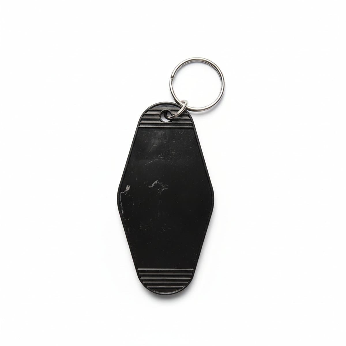Minimalist Matte Black Motel-Style Keychain