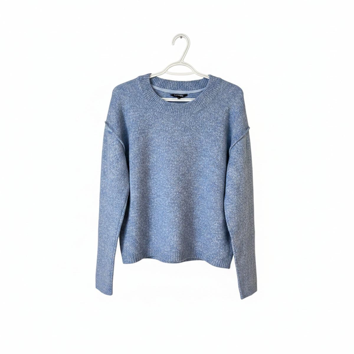 George Heathered Blue Crewneck Knit Sweater