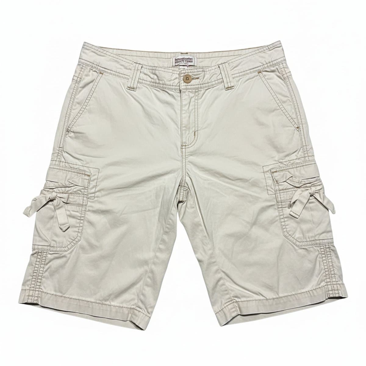 American Eagle Vintage Utility Cargo Shorts in Cream